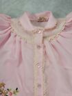 Vintage Baby Girl Togs Pink Embroidered Lace Baby Dress Refer To Photos 