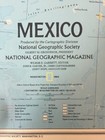 Vintage 1984 National Geographic Society Mexico Mexican Peninsula Map Poster