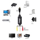 Hdmi To Rca Av Composite Adapter Audio Video Converter Cable Nes Ps Snes Wii