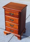 Vintage Hungerford Solid Mahogany Nightstand   Chippendale-inspired 4-drawer