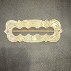 Antique Victorian Carved Mother Of Pearl Buckle Brooch Sash Slide Fred G  Polley