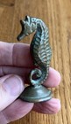 Vtg 1930s Mcclelland Barclay Bronze Green Plated Metal Seahorse Figurine Mini