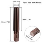 8 Flute Mt4 Morse Taper Reamers H8 Alloy Tool Steel Straight Shank Finish Cutter