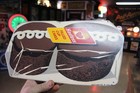 Rare 1960s Hostess Cup Cakes Dealer Painted Metal Sign Corn Farm Store Bakery