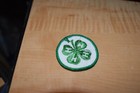 New Old Stock 4h Club Green Member Clothing shirt Four Leaf Clover Patch
