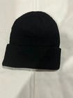 Hello Kitty Knitted Beanie Hat Embroidered Black W yellow Color Emblem