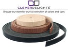 1 2  Brown Leather Straps - 13mm Genuine Cowhide Leather Strip - 7 15 30 Feet