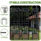 Flat Top Garden Arch Trellis 11ft X 9ft  Super Large Arbor Trellis For Climbi   