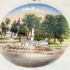 Norfolk  Connecticut Ct Antique Norfolk Fountain Souvenir China Dish Plate