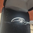 Gra Certified 1 26 Ct Round Moissanite Prong Engagement Ring White Gold Size 7