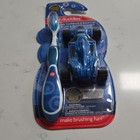 Brush Buddies Kids Toothbrush   Race Car Blue white Ultra Soft Tapered Bristles