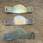 3 Vtg Atlantic Coast Line Acl Railroad Baggage Master Hat Badge Nickel Gold Tone