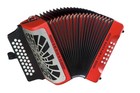 Hohner Compadre Diatonic Accordion - Keys Of E a d - Red-new