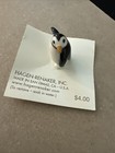 Retired Hagen Renaker Baby Penguin Miniature Ceramic 1    On Card