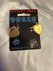 Beverly Hills 90210 Heart-shaped Earrings 1991 Tv Memorabilia Original Jewelry