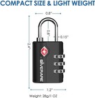 2 Pack Tsa Approved Luggage Locks  Combination Travel Cable Padlock  3-digit Wat