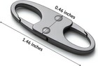 Anti Theft Zipper Clips Double Opening  4pcs Elegant Zinc Alloy Zipper Pull Repl