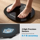 Smart Bluetooth Body Weight Scale  Bmi Body Fat Muscle Analyzer  400lb Capacity