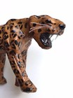 Set Of Black Panther And Cheetah Jaguar Leather Wrap Figures 7    Long Lightweight