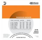 Ej15 Phosphor Bronze Extra Light Acoustic Guitar Strings 10-47 D addario