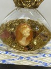 Adrian Designs Miniature Art Glass Perfume Bottle With Cameo 2 5 