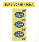 Survivor 51 Official Toka And Savu Tribes Buff Headwear- New On Card Set Of 2