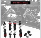 4pcs 1 8 Rc Car Shocks Absorbers Damper Springs 130mm Adjustable Rear Shock