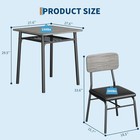 3 Piece Dining Table Set For 2  Kitchen Table Set With 2 Chairs For Small Spaces