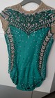 Green Rhythmic Leotard Size 5-7 Year Old For Girls Performance Gymnastics