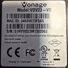 Vonage Vdv23-vd Digital Phone Service Adapter W power Supply