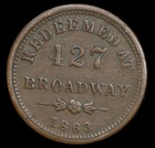 1863 Benjamin   Herrick Civil War Token Albany New York Fruit Dealers