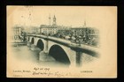 Postal History Great Britain  89 Post Card Bridge 1901 London To New York Ny