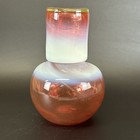 Uranium Glass Gibson Red Opalescent Tumble Up Carafe Made 2004