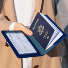 Passport Holder Cover Wallet Travel Essentials Rfid Blocking Leather Card Case I