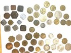 Lot Of 55 Odd Shaped Coins Includes Rare Types   Gem Belgian Congo Elephant 2f