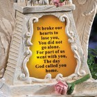 Solar Weeping Angel Wings Memorial Garden Statue Beloved Departed Grave Cemetery