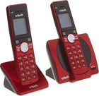 Vtech Cs6919-26 Dect 6 0 Cordless Phone With 2 Full Duplex Handsets - Red Used