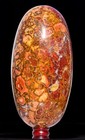 405mm Orange Cobra Jasper Lingam Chakra Balance Healing Crystal Gemstone Lingam