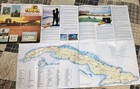 1991 Cuba Tourist Map Havana City Map Fold Out Travel Guide Spanish English