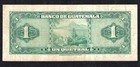 1952 Banco De Guatemala 1 Quetzal   P-24a   Nice Grade Problem-free Note