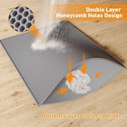 Double Layer Cat Litter Mat Trapping Honeycomb Soft Waterproof Kitty Litter Mat