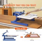 1 Color 1 Station Silk Screening Screenprint Press Screen Printing Machine