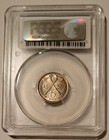 Southern Rhodesia  zimbabwe  George Vi 1939 Silver 6 Pence Au53 Pcgs