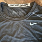Nike Pro Combat Dri-fit Mens Long Sleeve Compression Shirt Black Large