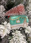 Christmas Glass Ornament - Retro Christmas Camper By Wizardi F07m3-46 Hb-sy25162