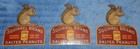 Vintage Squirrel Brand Salted Peanuts 11    One Cardboard Advertising Sign Antique