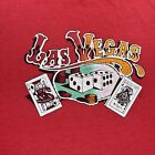 Vintage 80s Las Vegas Nevada Casino Gambling Poker Cards Dice Shirt Size Xl