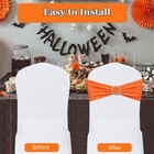Chair Sashes Spandex Stretch Chair Bows With Buckle Slider For Wedding Party    