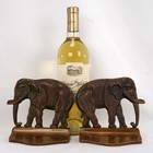 Pair Of Vintage Bronze Elephant Bookends 1920 s Or 30 s