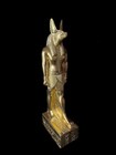 Anubis God Statuette Made In Egypt And Coated With Gold Leaf   Handmade Statue